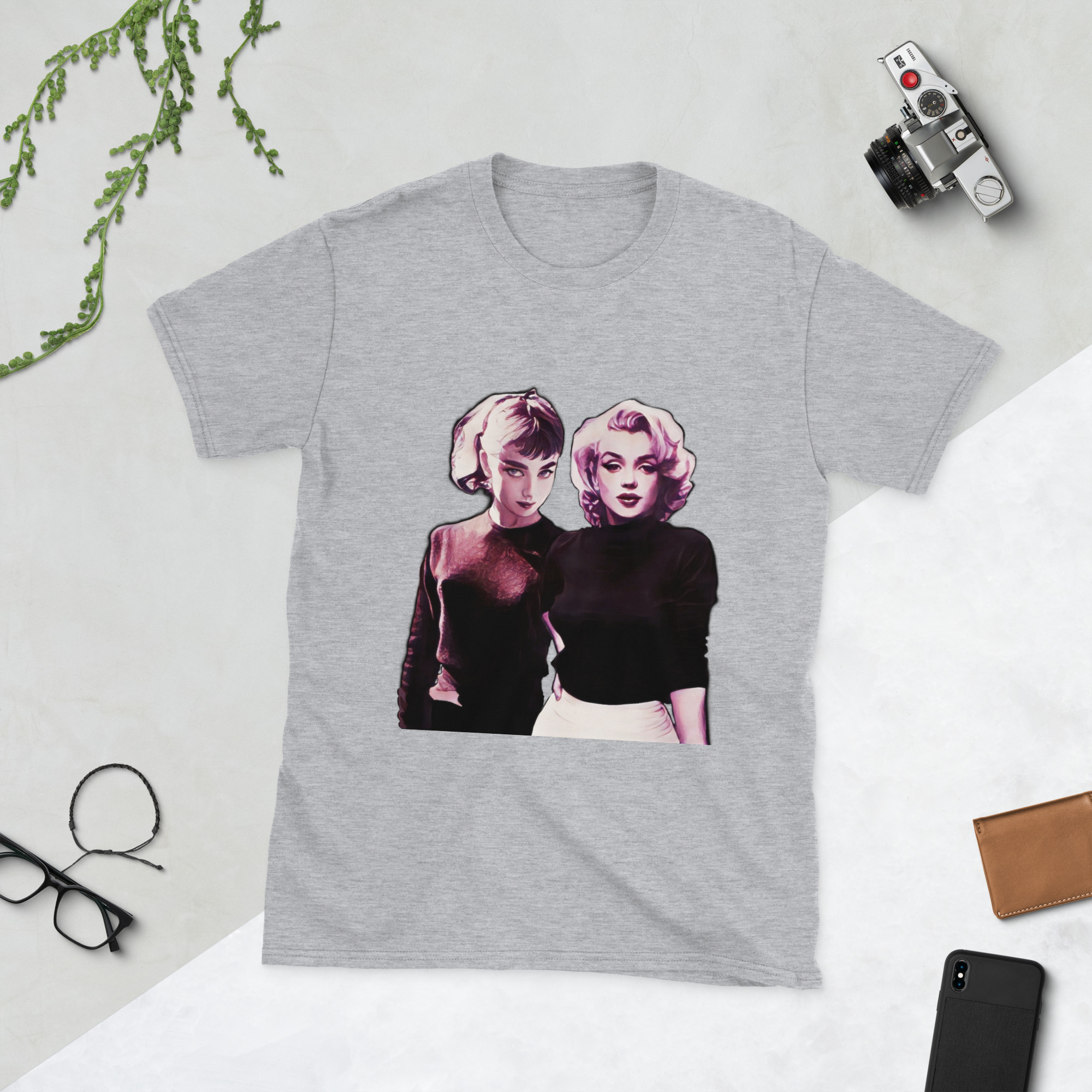 Camiseta unissex Audrey & Marilyn - Imagem 2