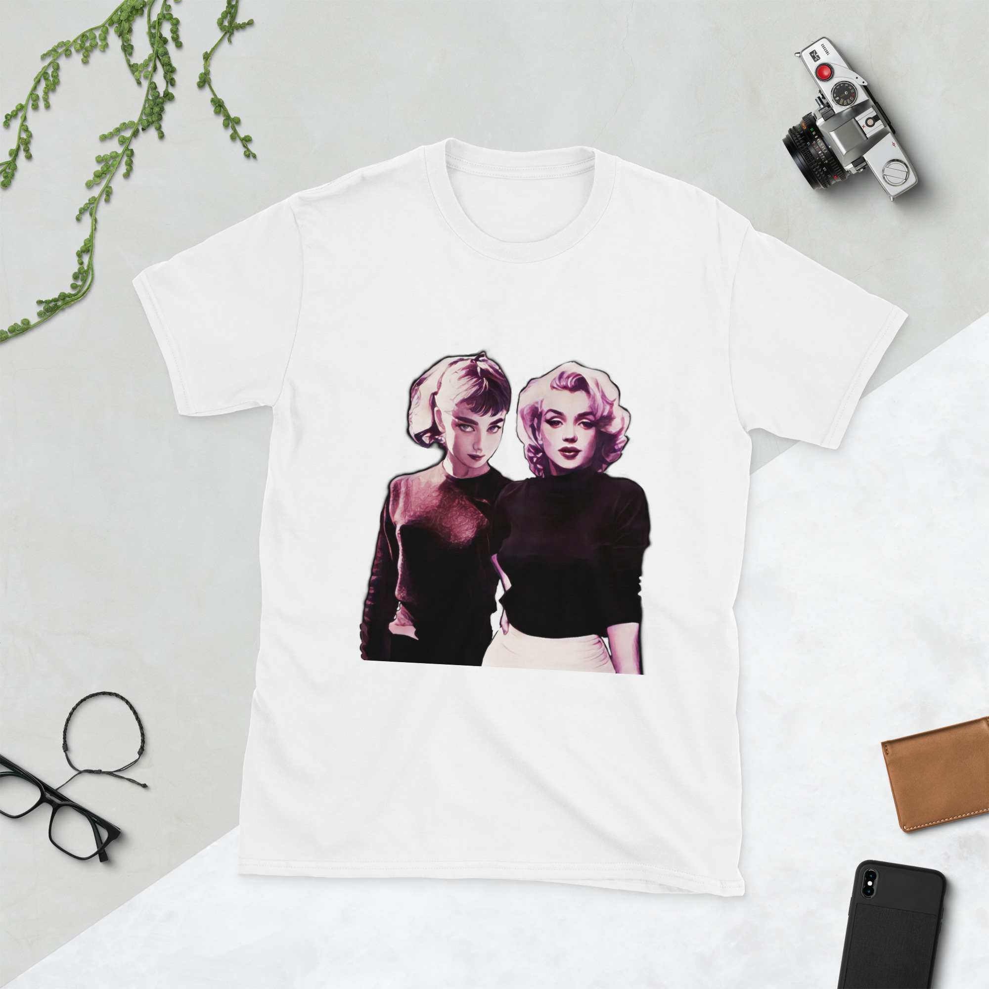 Camiseta unissex Audrey & Marilyn - Imagem 3