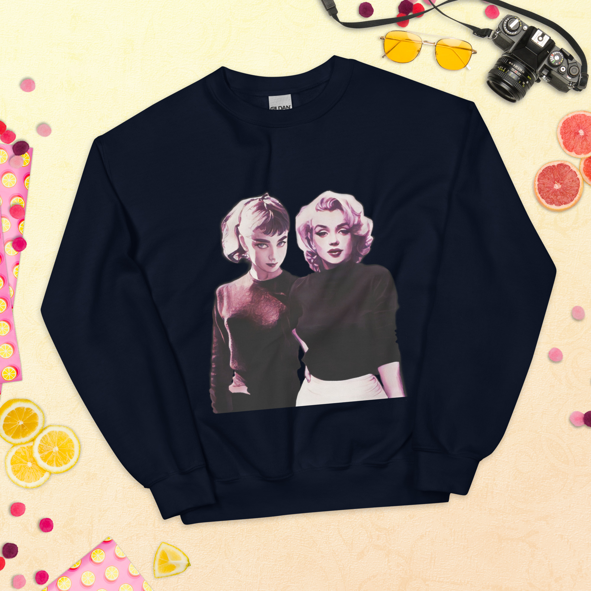 Moletom unissex Audrey & Marilyn - Imagem 2