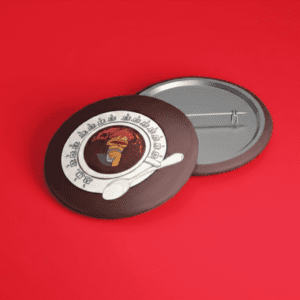 botton pin ai que cafe gostoso