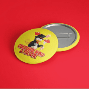 🐧 Botton Oficial Cultura Pop a Rigor - O Mascote
