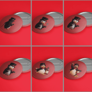 🐧Conjunto Bottons - Cultura Pop A Rigor - Edição Pinguins Elegantes