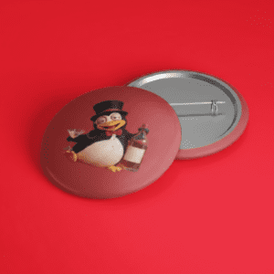 🐧 Botton Oficial Cultura Pop A Rigor - Edição Pinguim Elegante Festeiro